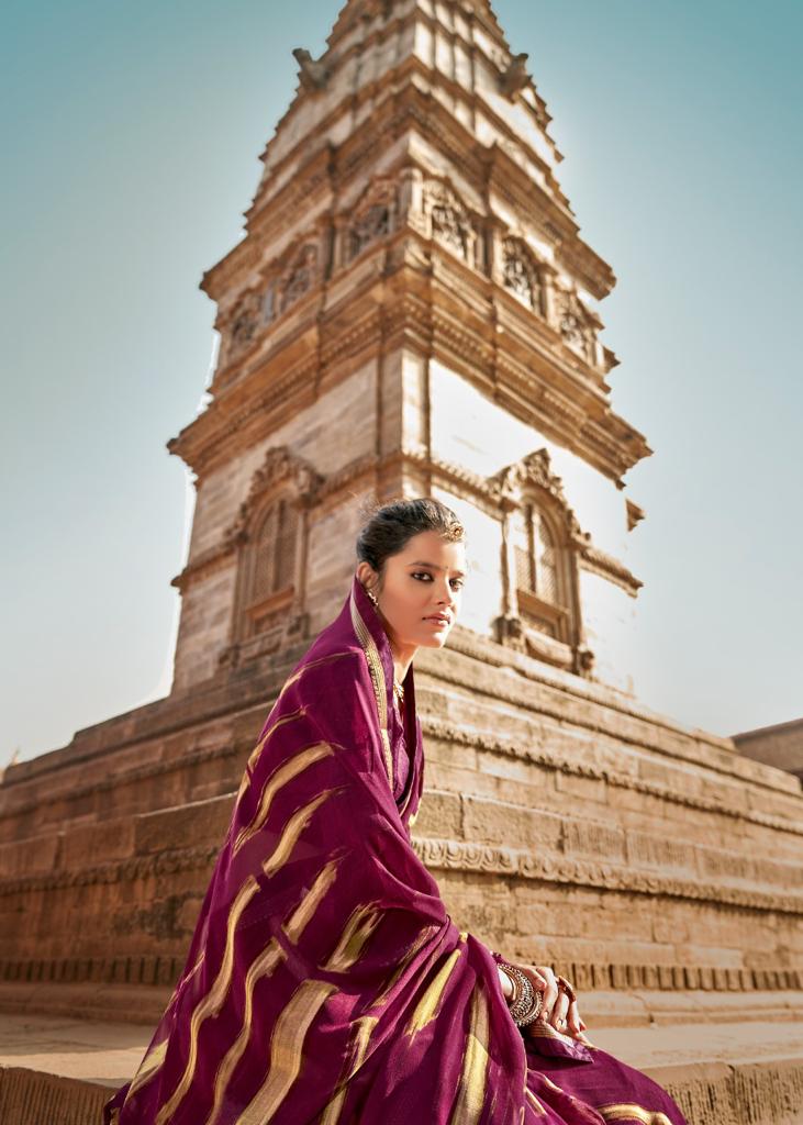 Kashvi Virasat Fancy Wear Georgette Printed Stylish Saree Collection